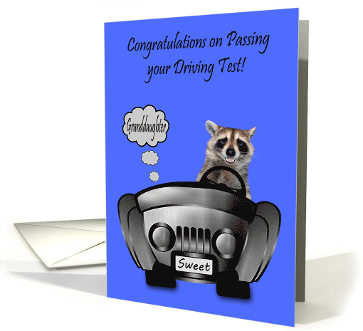 Congratulations to Granddaughter on Passing Driving Test... (1278164)