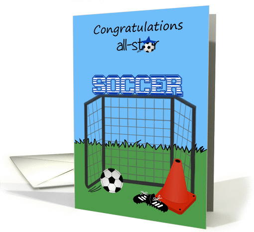 Congratulations, Retirement from Soccer Team, Blue Soccer... (1288930)