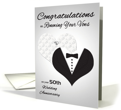 Congratulations On Vow Renewal on Wedding Anniversary Custom Year card