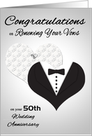 Congratulations On Vow Renewal on Wedding Anniversary Custom Year card