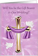 Invitations, Be Our Gift Bearer, Wedding, Eucharist, white doves card