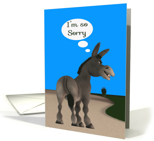 I'm Sorry, general apology, adult humor, cute donkey on a... (1305526)