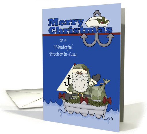 Christmas to Brother-in-Law in the Navy, Santa Claus in... (1307186)