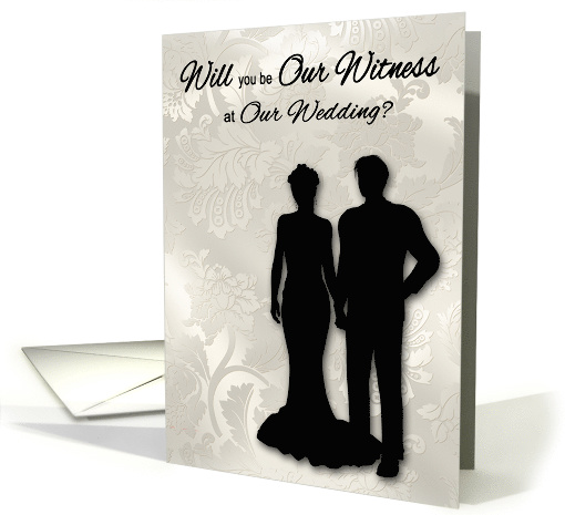 Invitation will you be Our Witness at our Wedding with... (1313736)