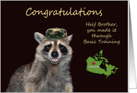 Congratulations To Half Brother, Completing Basic Training, Canada card