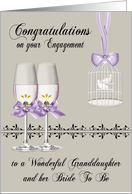 Engagement Congratulations To Granddaughter and Bride to be, doves card