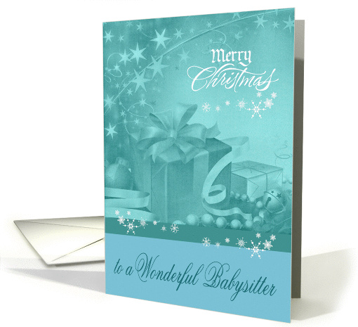 Christmas to Babysitter, Presents, Bows, Ornaments with... (1343662)