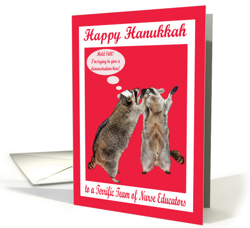 Happy Hanukkah to nurse educators, general, raccoon with... (1348678)