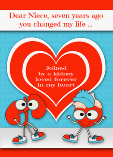 Thank you to Niece for Kidney Donation on the 7th Anniversary