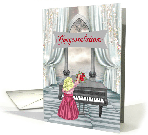 Congratulations to Young Girl for Piano Recital with an... (1743402)