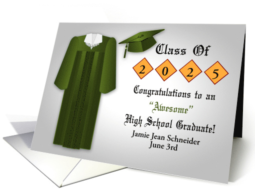 Congratulations on High School Graduation Custom Name and... (1754922)