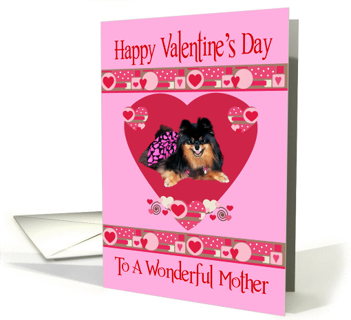 Valentine's Day To Mother, Pomeranian wearing dress with... (720542)