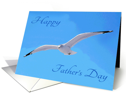Father's Day with a Seagull in Flight Against a Beautiful... (811515)
