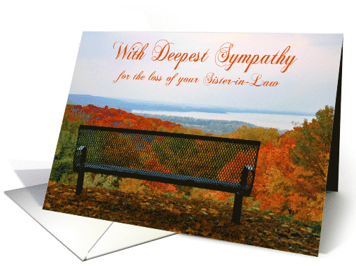 Sympathy for loss of Sister-in-Law with an Empty Bench... (816092)