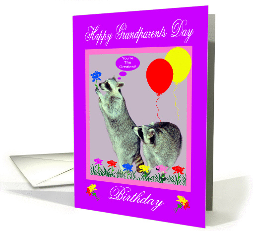 Birthday On Grandparents Day, general, Raccoons with... (836980)