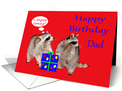 Birthday To Dad, raccoons (masked bandits) stealing a... (866767)