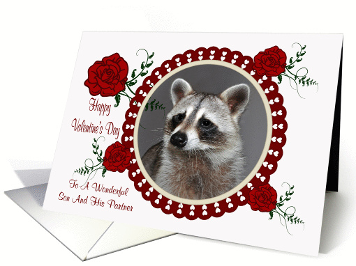 Valentine's Day To Son and Partner, Raccoon in a heart... (886280)
