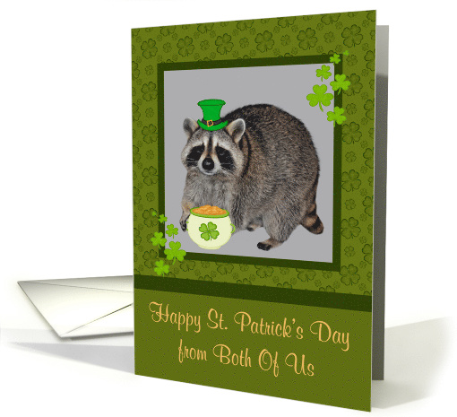 St. Patrick's Day from Both Of Us, Raccoon wearing hat,... (909161)