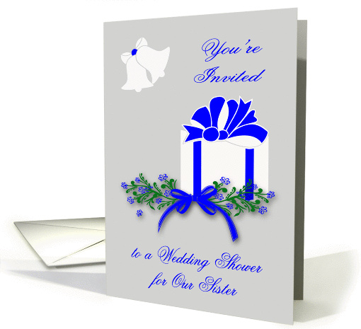 Invitations, Wedding Shower for Sister, gift with flowers... (925087)