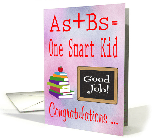 Congratulations, Getting on the Honor Roll, general, chalkboard card