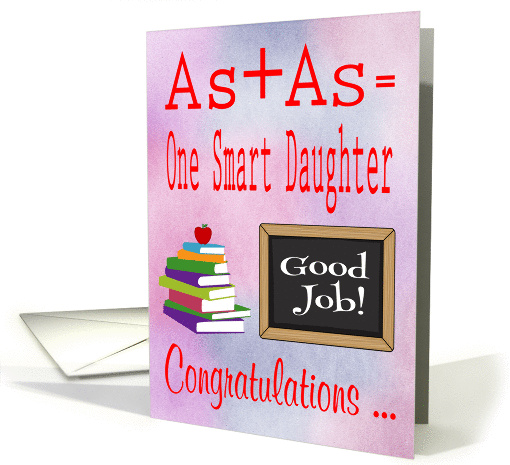 Congratulations Daughter For Getting Straight As, books,... (933879)