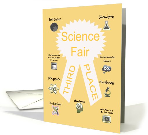 Congratulations On Getting Third Place In The Science Fair card