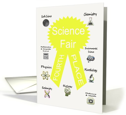 Congratulations On Getting Fourth Place In The Science Fair card