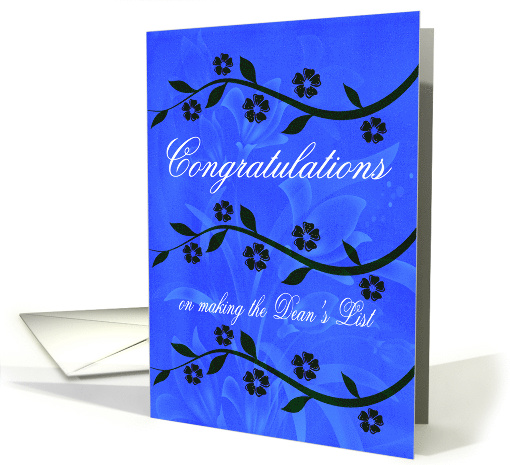 Congratulations on Making the Dean's List with an Elegant Design card