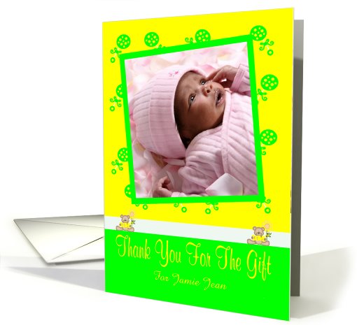 Thank You For The Baby Gift Photo card (935979)