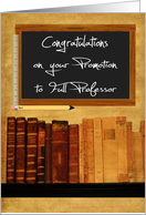 Congratulations on Promotion to Full Professor with Vintage Books card