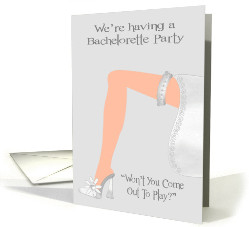 Invitations, Bachelorette Party, general, women's leg... (944007)