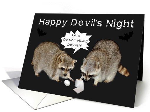 Devil's Night, Raccoons card (970097)