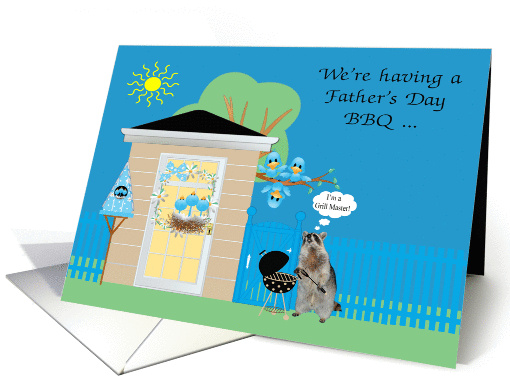 Invitations, Father's Day Barbecue, Raccoon grilling,... (974503)