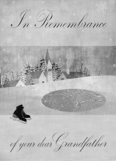 Remembrance of Grandfather Thinking of you at Christmas Winter Scene