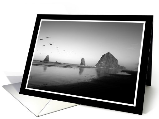 Morning at Haystack Rock card (560163)