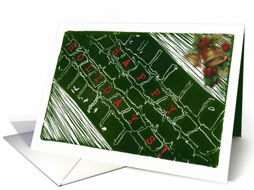Tire Tracks In Snow card (610777)