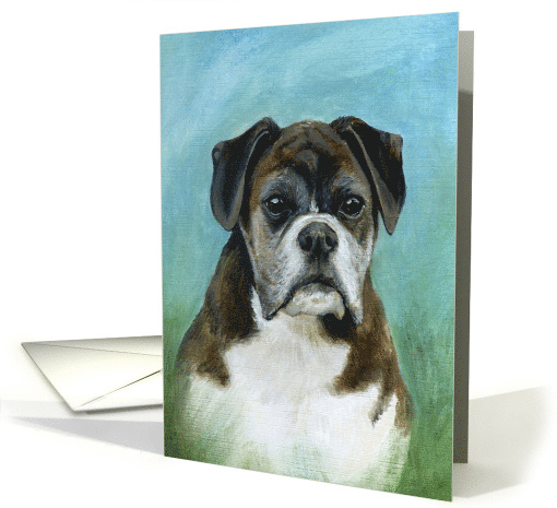 Boxer dog card (695049)