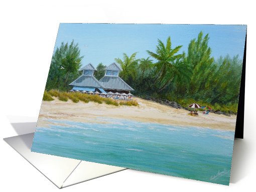 Tropical Beach scene card (792347)