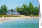 Tropical Beach scene card