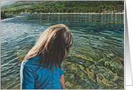 Girl-wading card