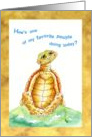 Turtle Get Well card