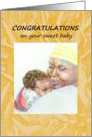 Baby Snuggles, Congratulations card
