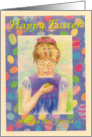 Happy Easter, Red Hat Friend card