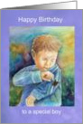 Boy’s Birthday, Butterfly Catcher card