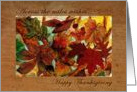 Happy Thanksgiving, Across the Miles Wishes, Fall Leaves card