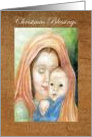 Christmas Blessings, Mary’s Joy card