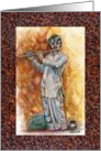 Flute Note, Indian Flute Player card