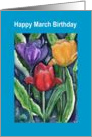 Happy Birthday, March card