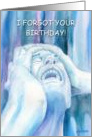 The Scream, Belated Birthday card