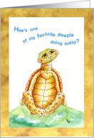 Turtle Get Well card